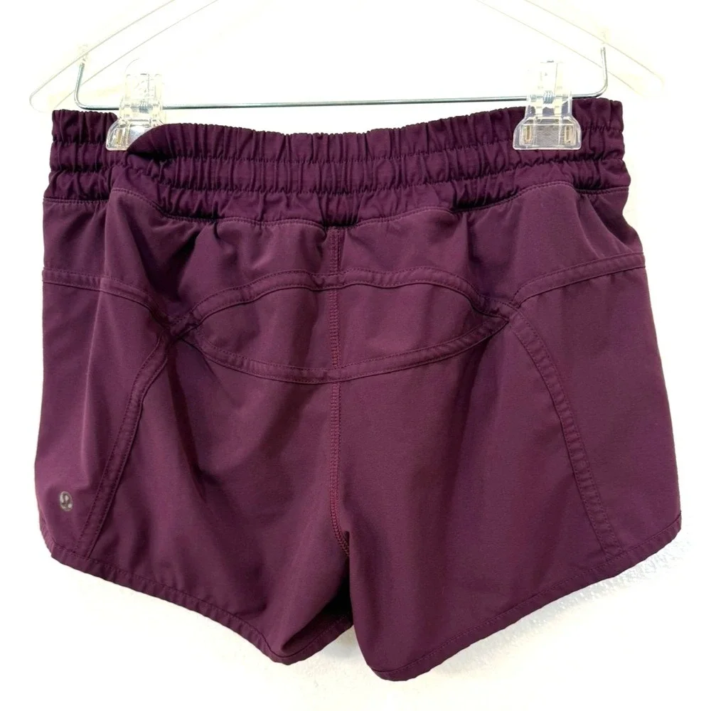 Lululemon Size 6 Lined‎ Running Short Plum